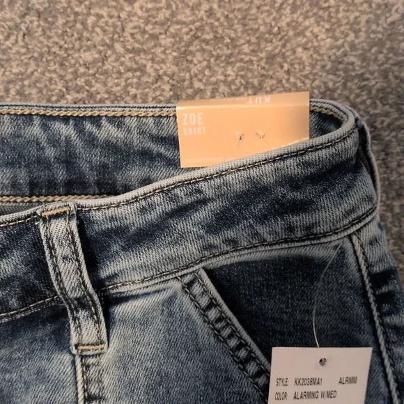 NWT Kut from the Kloth Zoe Denim Mini Skirt Size 6 - Picture 3 of 7